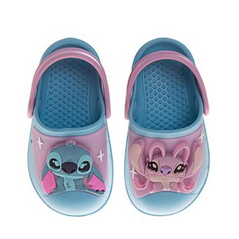 Disney Lilo & Stitch Girls' Blue & Pink EVA Water Clogs (Toddler / Little Kid)