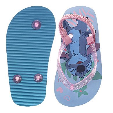 Disney Stitch & Angel Girls' Flip Flops Fun, Easy SlipOn Footwear (Toddler / Little Kid)