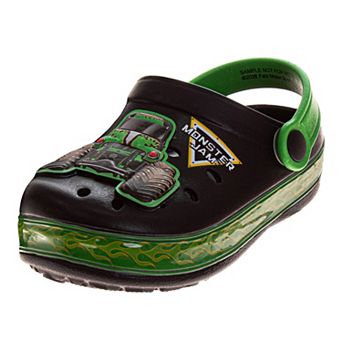 Monster Jam Megalodon Blue & Grey Water Resistant Slip-On Clog Shoes (Toddler/Little Kid)