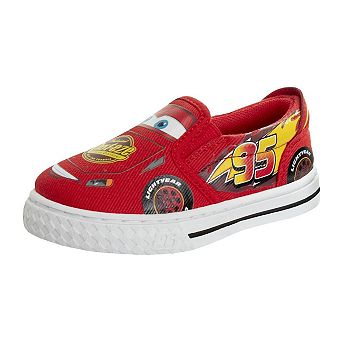 Disney Pixar Cars Lightning McQueen Boys' Casual Canvas Sneakers (Toddler / Little Kid)