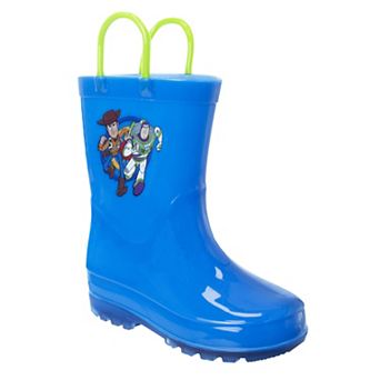 Disney Toy Story Boys' Waterproof Woody & Buzz Rain Boots (Toddler / Little Kid)