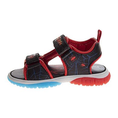 Marvel SpiderMan Boys' OpenToe Sport Sandals Fun and Comfortable Footwear