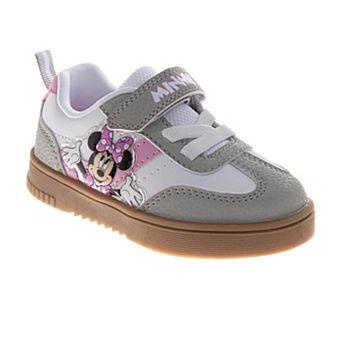 Disney Minnie Mouse Girls' Polka Dot Athletic Hook and Loop Sneakers (Toddler / Little Kid)