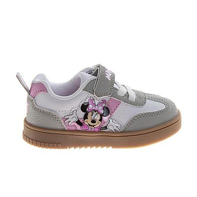 Disney Minnie Mouse Girls' Polka Dot Athletic Hook and Loop Sneakers (Toddler / Little Kid)