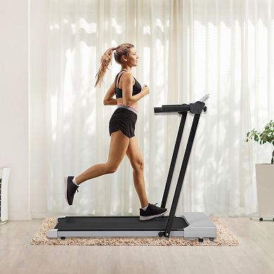 Merax Treadmills for Home, Treadmill with LED for Walking & Running