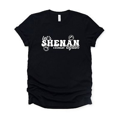 S.W.Smiley Let's Shenan Again - Women's Short Sleeve Graphic T-Shirt