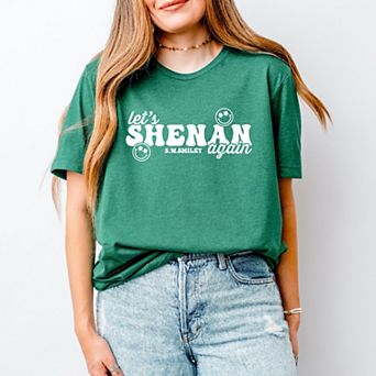 S.W.Smiley Let's Shenan Again - Women's Short Sleeve Graphic T-Shirt