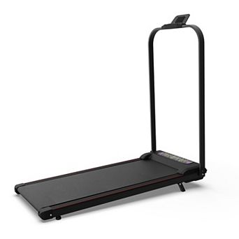 Merax Foldable Treadmill with Handle Bar & Incline, 2 in 1 Upgrade Portable Under Desk