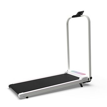 Merax Foldable Treadmill with Handle Bar & Incline, 2 in 1 Upgrade Portable Under Desk
