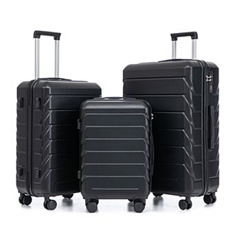 Merax Family HardSide Luggage Set with Anti Scratch ABS Shell & 360° Silent Wheels