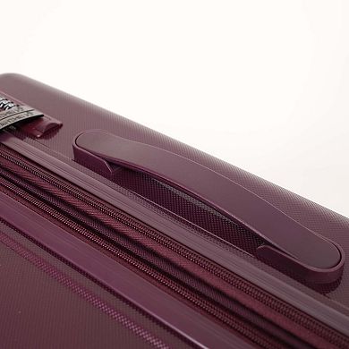 Merax 3Piece Expandable PP Hardside Luggage Set with 360° Spinner Wheels