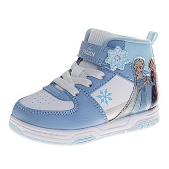 Disney Frozen Girls' Blue & White High-Top Sneakers (Toddlers/Little Kids)