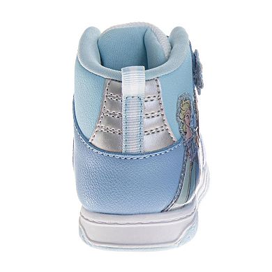 Disney Frozen Girls' Blue & White High-Top Sneakers (Toddlers/Little Kids)
