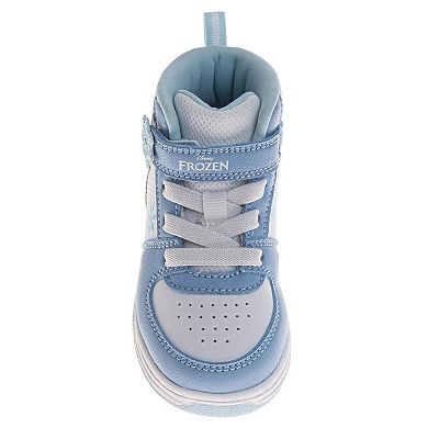 Disney Frozen Girls' Blue & White High-Top Sneakers (Toddlers/Little Kids)