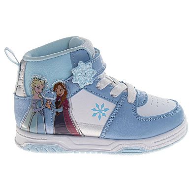 Disney Frozen Girls' Blue & White High-Top Sneakers (Toddlers/Little Kids)