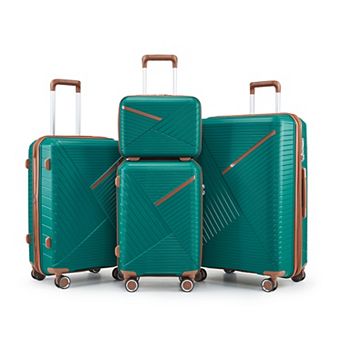 Merax Lightweight PP Hardside Family Luggage with TSA Lock & 360° Spinner Wheels
