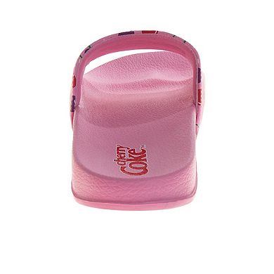 CocaCola Cherry COKE Casual Slides for Women Comfortable QuickDry Beach Pool Summer Sandals (Adult)