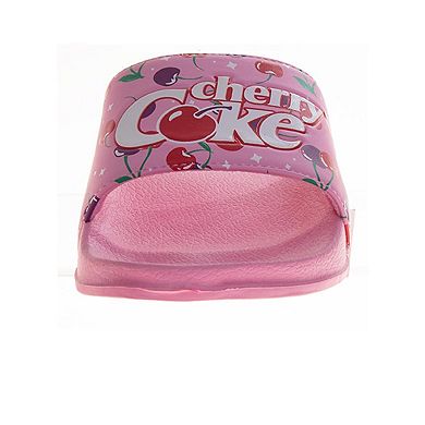 CocaCola Cherry COKE Casual Slides for Women Comfortable QuickDry Beach Pool Summer Sandals (Adult)