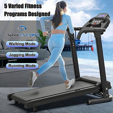 Merax Foldable Treadmill for Home, 2.5HP Portable Treadmill with Handles