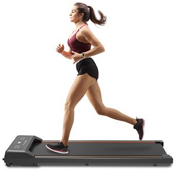 Merax Walking Pad Under Desk Treadmill, LED Display and Remote Control Portable Treadmill