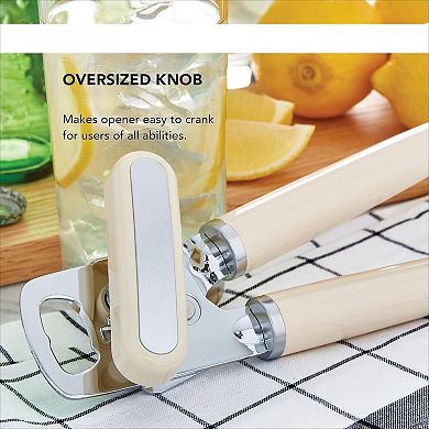 Multifunction Can and Bottle Opener with Stainless Steel Wheel