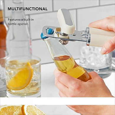Multifunction Can and Bottle Opener with Stainless Steel Wheel