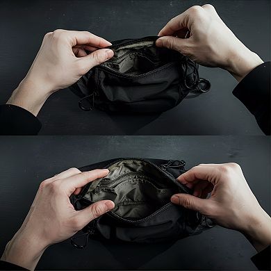 Tactical Fanny Pack Adjustable Waist Belt with Zippered Pockets
