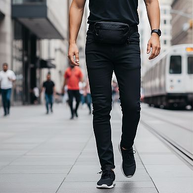 Tactical Fanny Pack Adjustable Waist Belt with Zippered Pockets