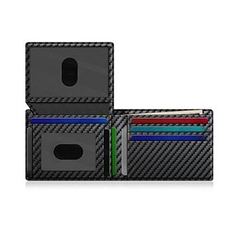 KSIZUIS 14-Capacity Bifold Wallet - Slim RFID Blocking Leather with 2 ID Windows & Cash Slot