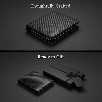 KSIZUIS 14-Capacity Bifold Wallet - Slim RFID Blocking Leather with 2 ID Windows & Cash Slot