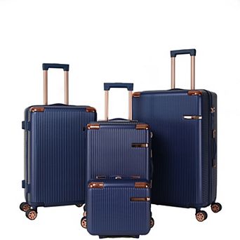 Merax ABS Hard Shell Luggage with 360° Spinner Wheels, Scratch-Resistant Travel Suitcase
