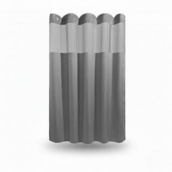 Waffle Weave Shower Curtain Set Heavy Duty Weighted Textured