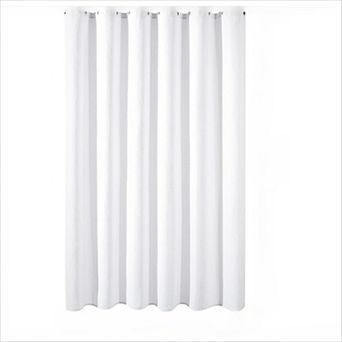 Waffle Shower Curtain Set Luxury Weighted Cloth with Hooks