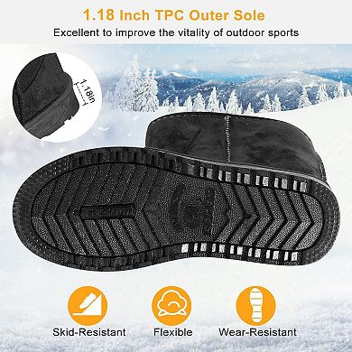 Women’s Waterproof Faux Suede Snow Boots