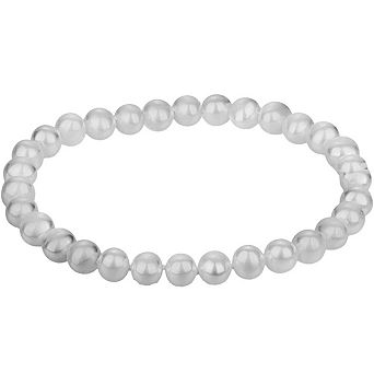 Shell Pearl Stretch Bracelet