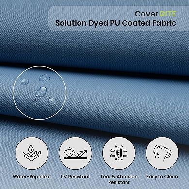 Covers&All 18"x 52" Outdoor/Indoor Bench Cushion, Premium 5 High-Density Foam, Water-Resistant