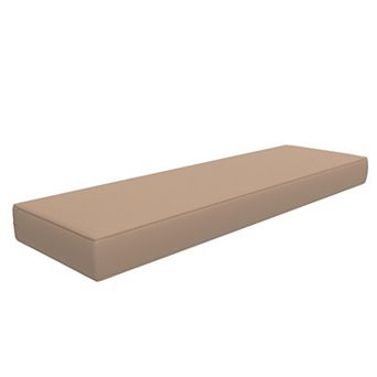 Covers&All 18"x 52" Outdoor/Indoor Bench Cushion, Premium 5 High-Density Foam, Water-Resistant