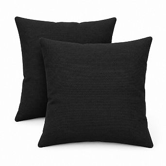 Covers&All Sunbrella Outdoor Throw Pillows, Pack of 2, Water & UV Fade Resistant (Insert with Cover)