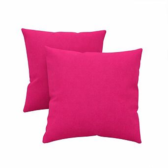 Covers&All Sunbrella Outdoor Throw Pillows, Pack of 2, Water & UV Fade Resistant (Insert with Cover)
