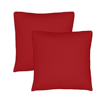 Covers&All Sunbrella Outdoor Throw Pillows, Pack of 2, Water & UV Fade Resistant (Insert with Cover)