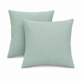 Covers&All Sunbrella Outdoor Throw Pillows, Pack of 2, Water & UV Fade Resistant (Insert with Cover)