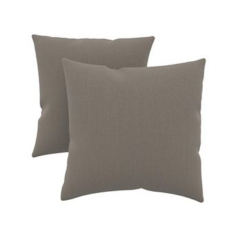 Covers&All Sunbrella Outdoor Throw Pillows, Pack of 2, Water & UV Fade Resistant (Insert with Cover)