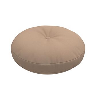 Covers&All Button Tufted Round Seat Cushion, Thick Outdoor/Indoor Chair Pillow for Patio Chairs