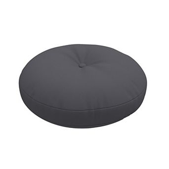 Covers&All Button Tufted Round Seat Cushion, Thick Outdoor/Indoor Chair Pillow for Patio Chairs