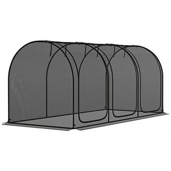 Garden Crop Cage Plant Protection Tent with 3 Zippered Doors