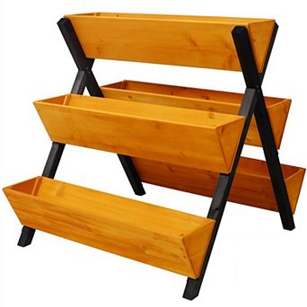 3 tier Wooden Raised Garden Bed Planter with Legs
