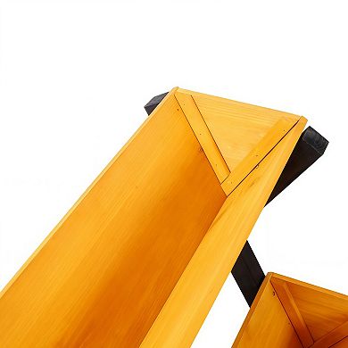 3-Tier Wooden Raised Garden Bed Planter with Legs