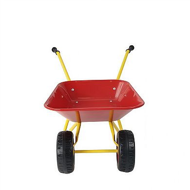 Kids Metal Garden Trolley with Steel Frame