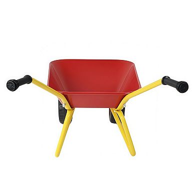 Kids Metal Garden Trolley with Steel Frame