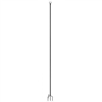 Outdoor String Light Poles Steel Stand for Patio Deck, 4 Pack